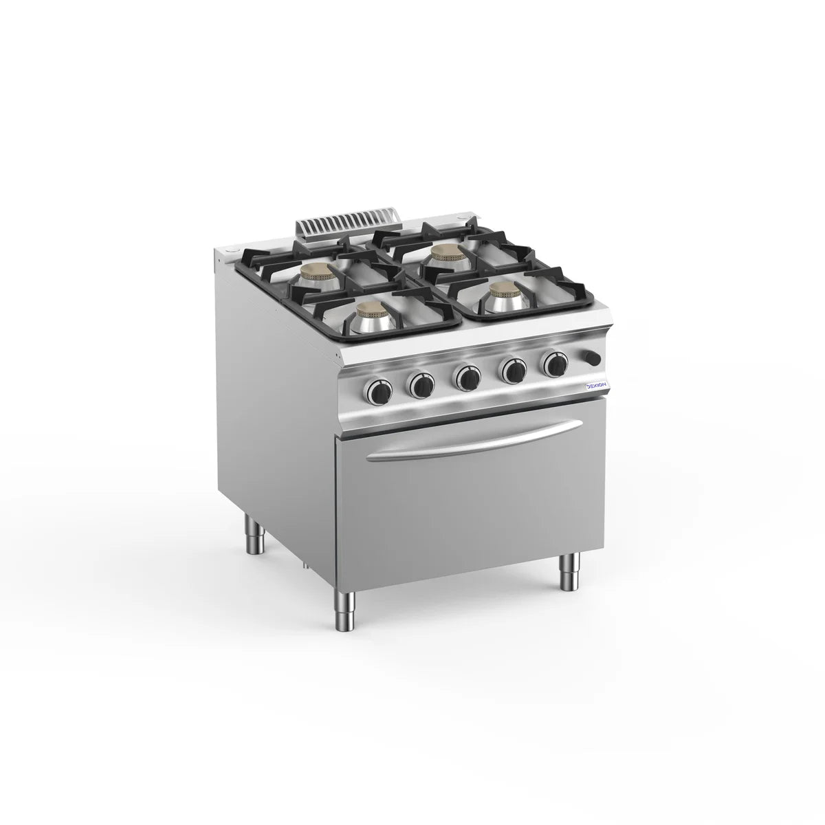 Gasherd Dexion Lux 980 - 80/90 mit Gasbackofen - 4 Kochstellen - 47 kW