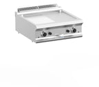 Gasgrillplatte Dexion Lux 700 - 70/73 - ½ glatt, ½ gerillt - Tischgerät - 14 kW