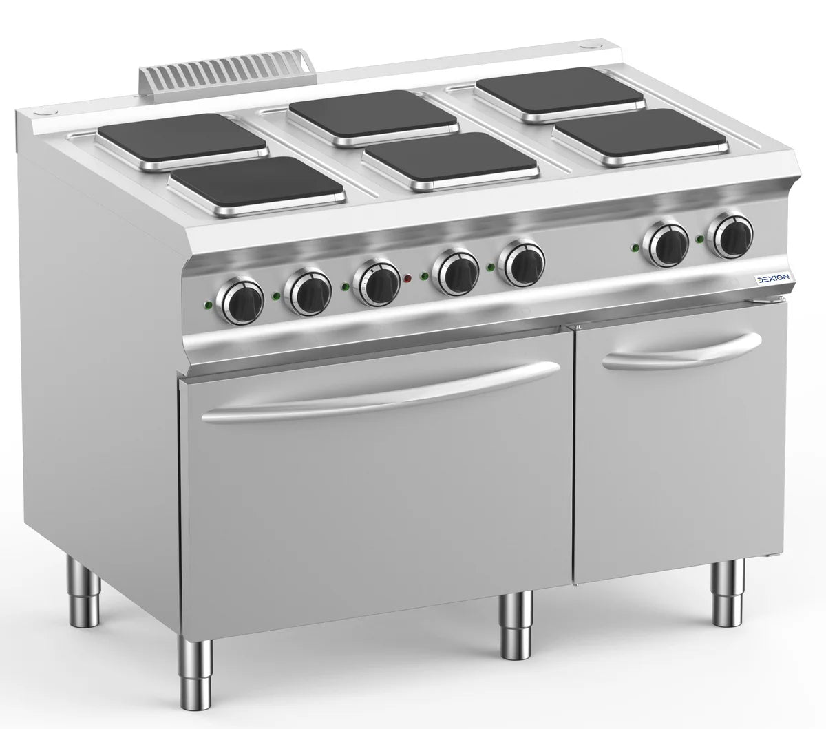 Elektroherd Dexion Lux-700 - 110/73 mit Elektrobackofen - 6 quadratische Kochfelder - 20,9 kW