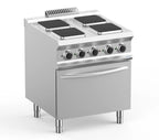 Elektroherd Dexion Lux- 700 - 70/73 mit Elektrobackofen - 4 quadratische Kochfelder - 15,3 kW