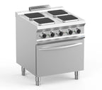 Elektroherd Dexion Lux- 700 - 70/73 mit Elektrobackofen - 4 quadratische Kochfelder - 15,3 kW