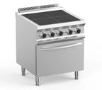 Elektroherd Dexion Lux- 700 - 70/73 mit Elektrobackofen, Umluft - 4 quadratische, abgesenkte Kochfelder - 12,6kW