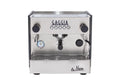 Gaggia Milano Siebträgermaschine LA NERA COMPACT 1-Gruppig, Festwasseranschluss, silber/schwarz, inkl. Aufstellung