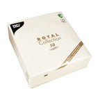 Papstar 50 Servietten ROYAL Collection 1/4-Falz 40 cm x 40 cm weiss