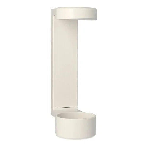 Wandhalter 19 cm x 6 cm x 9,5 cm weiss für Drückspender zum Kleben