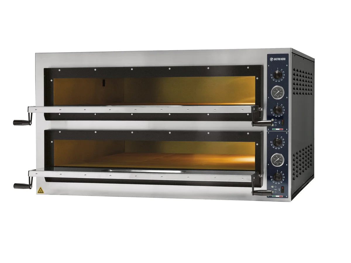 Pizzaofen PROFI PLUS 9+9x36 cm Vollschamott