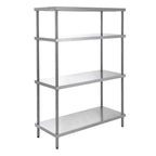 Edelstahl Regal ECO 1000x500x1800 mm