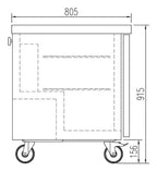 Coreco Kühltisch US Range 700 -1/0