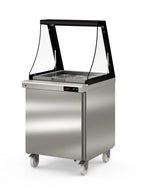 Coreco Saladette US Range 700 - 1/0 mit Glasaufsatz