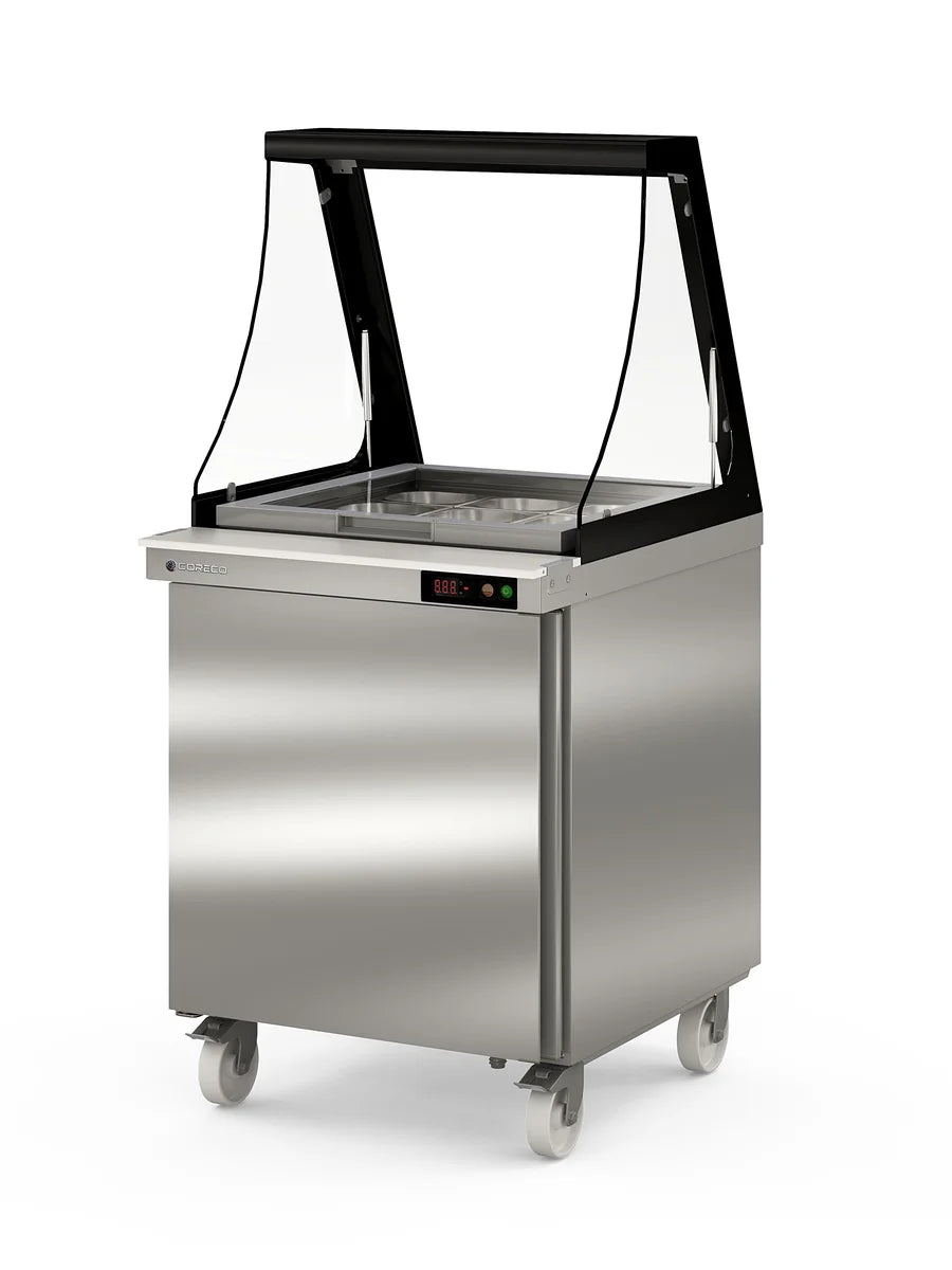 Coreco Saladette US Range 700 - 1/0 mit Glasaufsatz