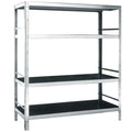 Mastro Regal aus Edelstahl mit 4 Regalböden, 1000x500x1800 mm