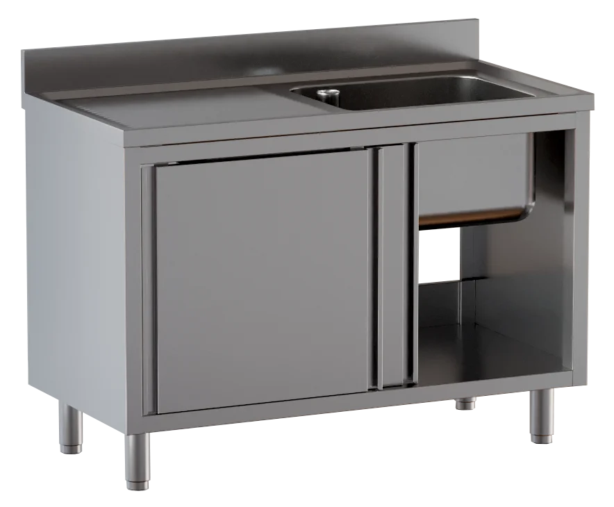 Spülschrank ECO 12x6 mit 1 Becken rechts