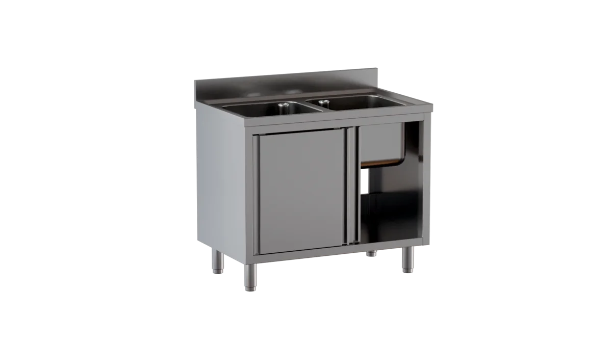 Spülschrank ECO 14x7 mit 2 Becken