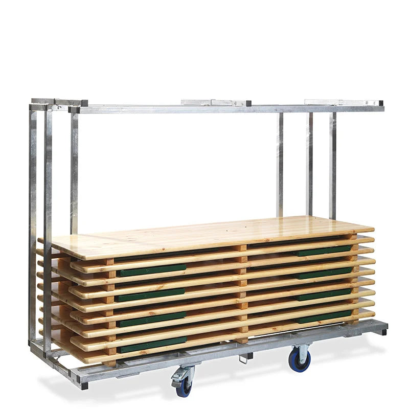 Feros Transportwagen für bis zu 10 Festzelgarnituren,(BxTxH) 2315x590/890x1805 mm