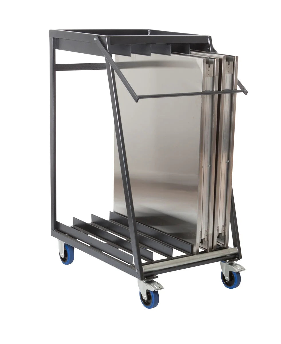 Feros Transportwagen für bis zu 5 Edelstahl Klapptische, 880 x 650 x 1130 mm