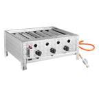 Kombibräter Gas mit 3 Brenner 10 kW, 650 x 570 x 270 mm