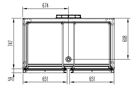 Tiefkühlschrank Profi 1400 GN 2/1 Superior - mit 2 Glastüren