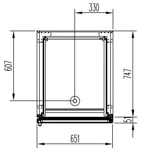 Tiefkühlschrank Profi 700 GN 2/1 Superior mit 1 Glastür