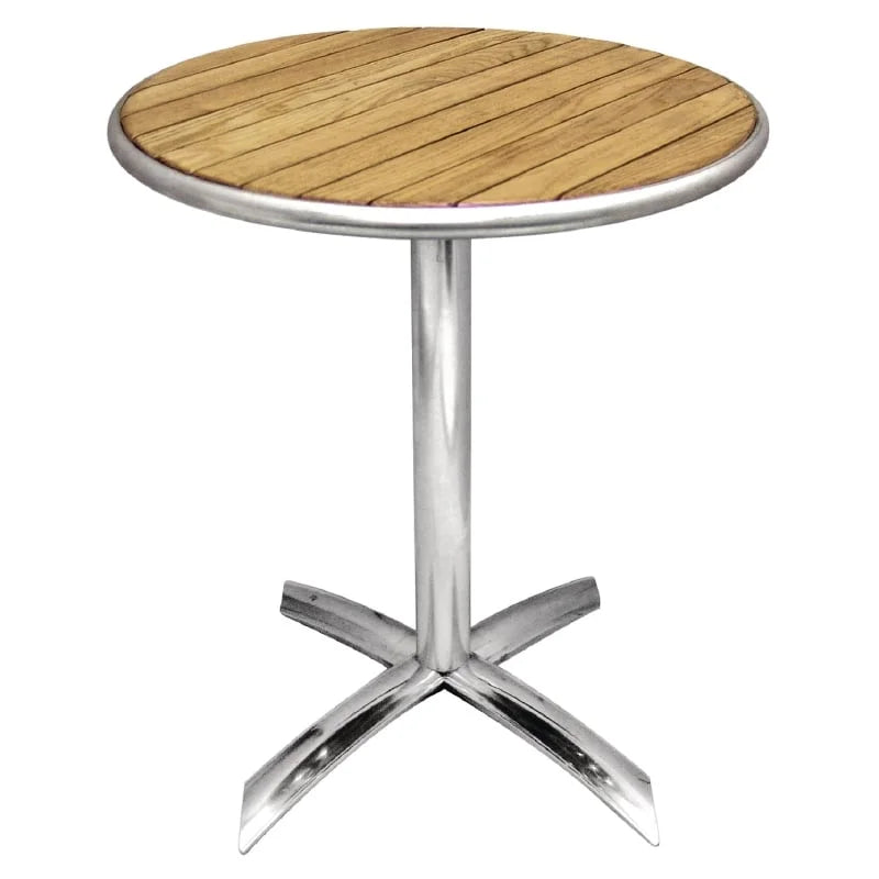 Bolero Bistrotisch Ø600 mm Eschenholz, klappbar, 1 Bein