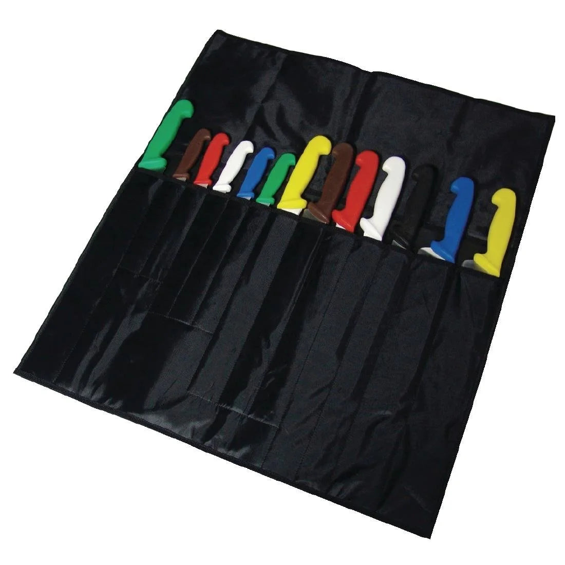 Messertasche, Rolltasche für 13 Messer, Nylon, verstärktes Rückenteil