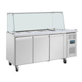 Dreitürige Saladette Thekenkühlschrank der Polar U-Serie