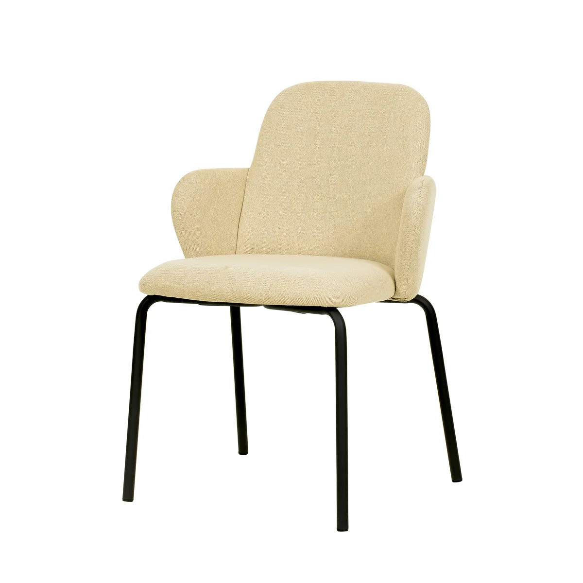 Feros Paddy Stapelstuhl mit Bezug – Beige