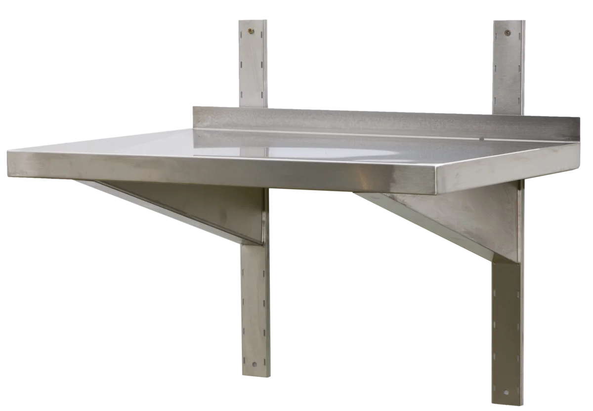 Edelstahl Wandbord  Profi 2000 x 400 x 40 mm