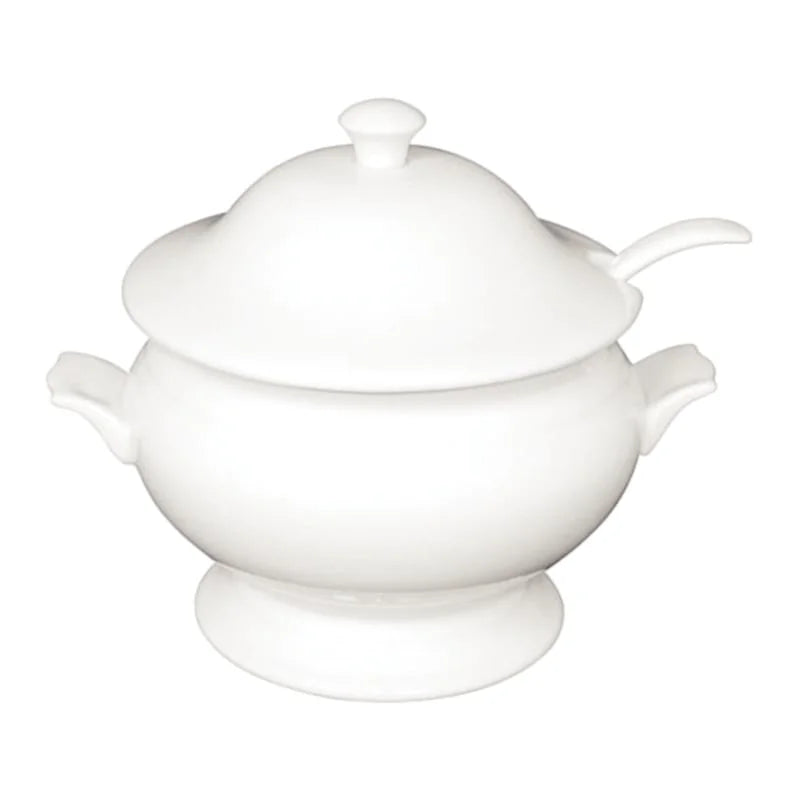 Olympia Whiteware Suppenterrine und Kelle 2,5L