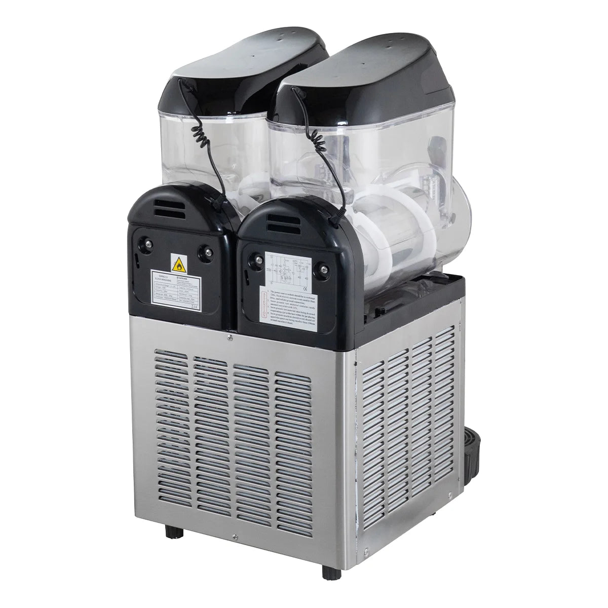 Slush Eis Maschine 2x 12 Liter Edelstahl schwarz