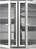 Nordcap Glastür für ALASKA 150 / SLIM 150 (1x) und 300 / SLIM 300 (2x), rückseitig, Aluminium-Rahmen