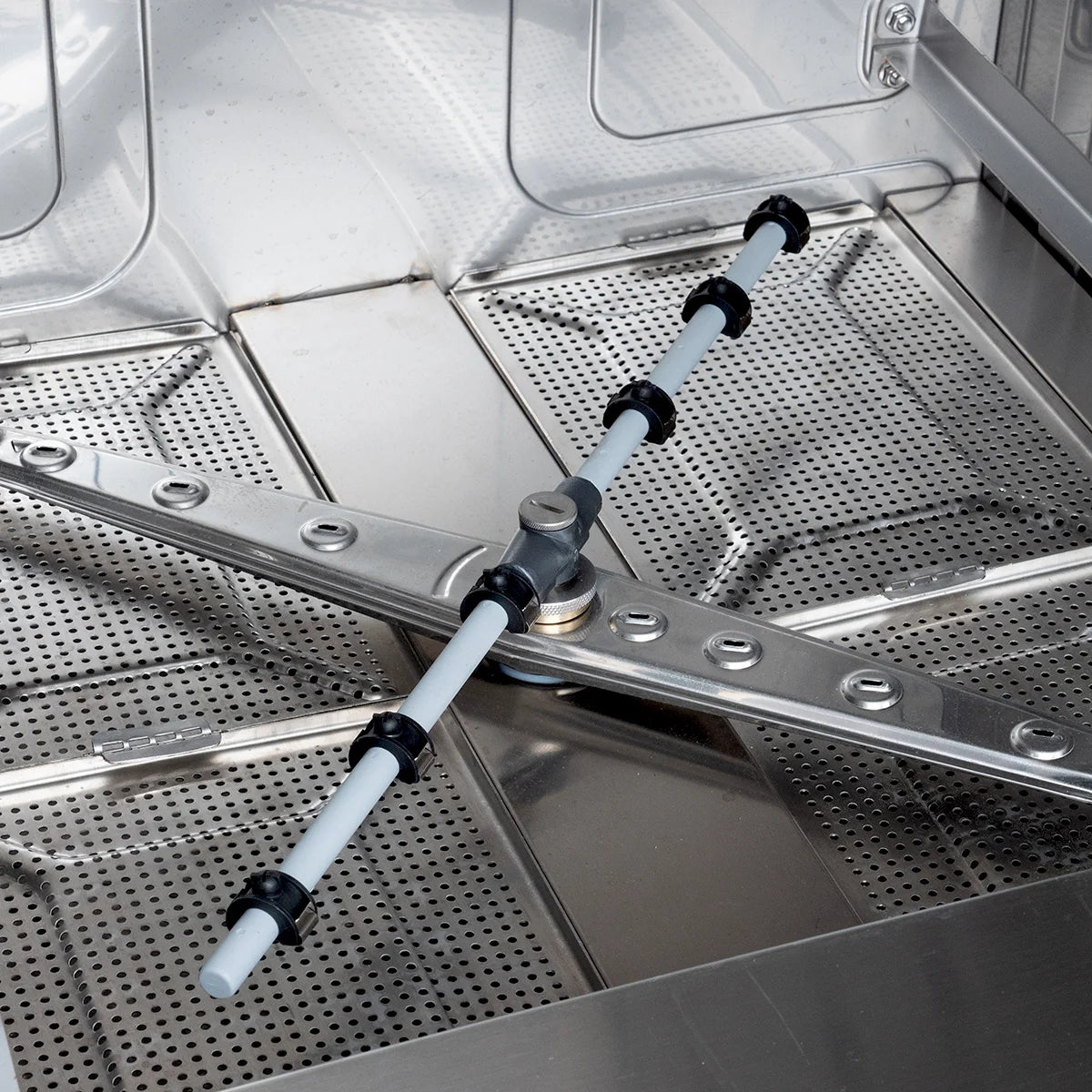 Geschirrspülmaschine HYPRO Digital 50 SLE 50x50 cm Korbmaß, mit Reiniger- & Klarspüldosierer, mit Ablaufpumpe & Enthärter,Drucksteigerungspumpe Made in Europe, 230 Volt