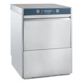 Geschirrspülmaschine HYPRO Digital 50 SLE 50x50 cm Korbmaß, mit Reiniger- & Klarspüldosierer, mit Ablaufpumpe & Enthärter,Drucksteigerungspumpe Made in Europe, 230 Volt