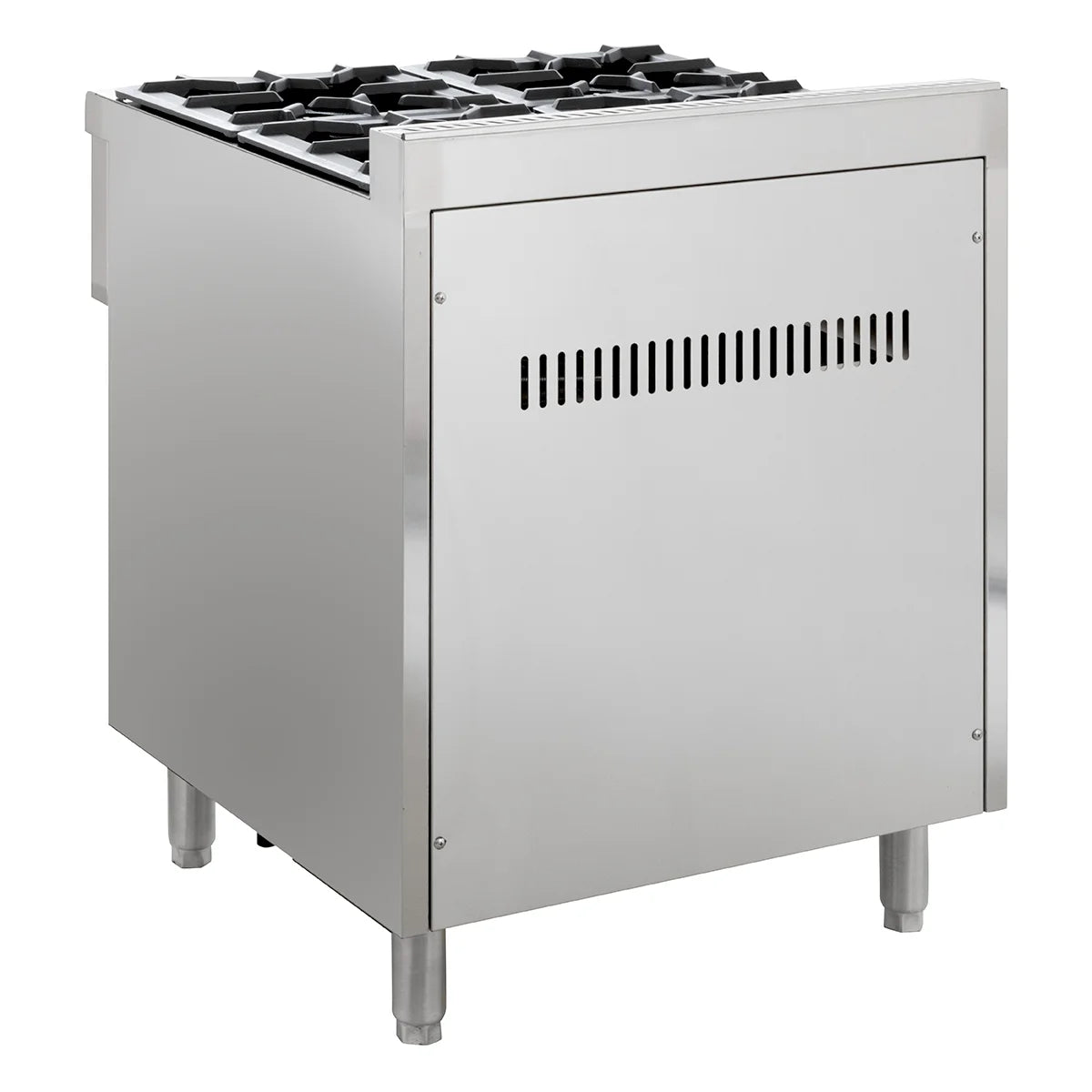 Gasherd ECO mit offenem Unterbau - 28,8 kW - 4 Brenner