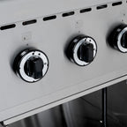 Gasherd ECO mit offenem Unterbau - 28,8 kW - 4 Brenner