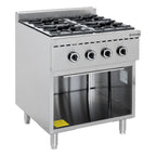 Gasherd ECO mit offenem Unterbau - 28,8 kW - 4 Brenner