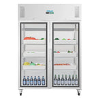 Polar G-Serie Gastro Kühlschrank 2-türig 1200 Liter mit Glastür