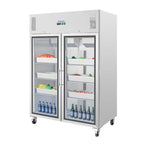 Polar G-Serie Gastro Kühlschrank 2-türig 1200 Liter mit Glastür