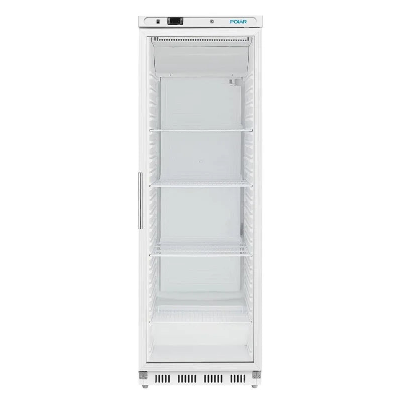 Polar C-Serie Lagerkühlschrank 400 Liter mit Glastür, weiß