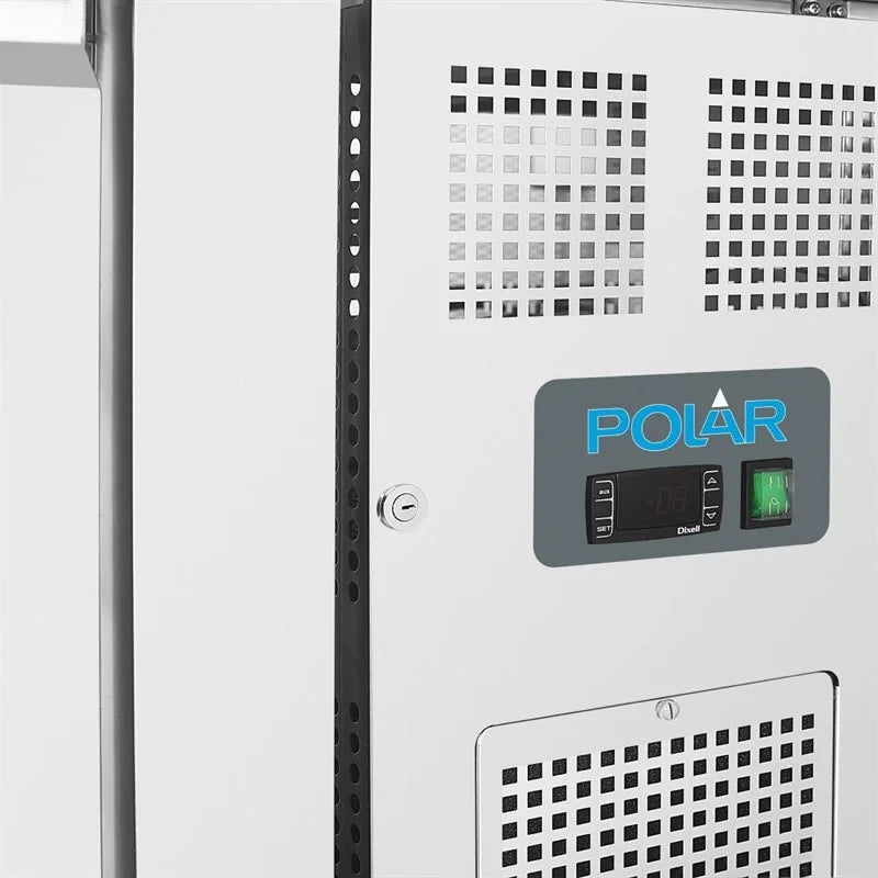 Polar U-Serie Tiefkühltisch 3-türig 417 Liter mit Aufkantung
