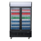 Polar G-Serie Getränkekühlschrank 950 Liter mit 2 Klapptüren, schwarz