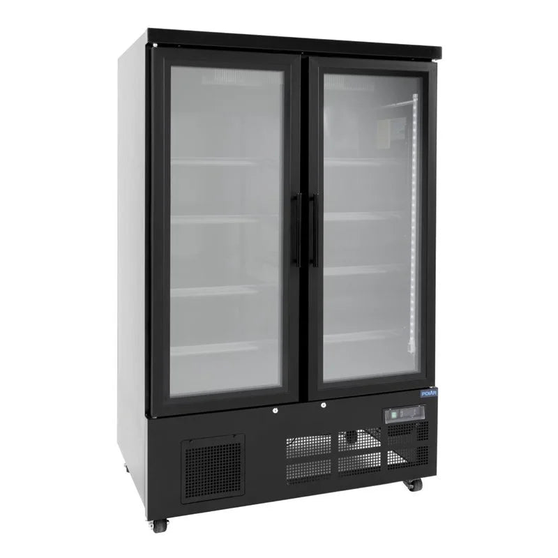 Polar G-Serie Getränkekühlschrank 744 Liter 2-türig, schwarz