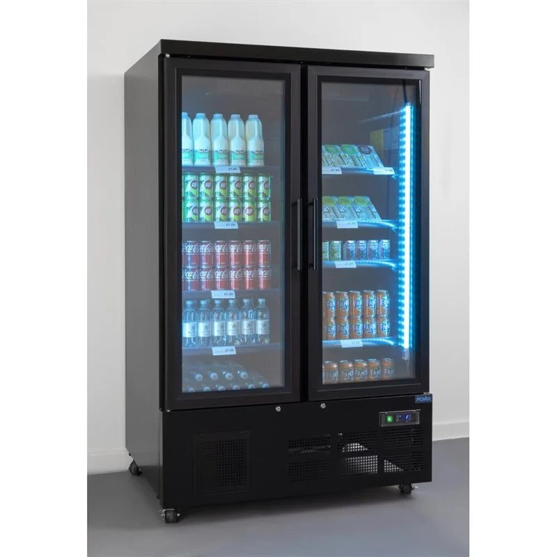 Polar G-Serie Getränkekühlschrank 744 Liter 2-türig, schwarz