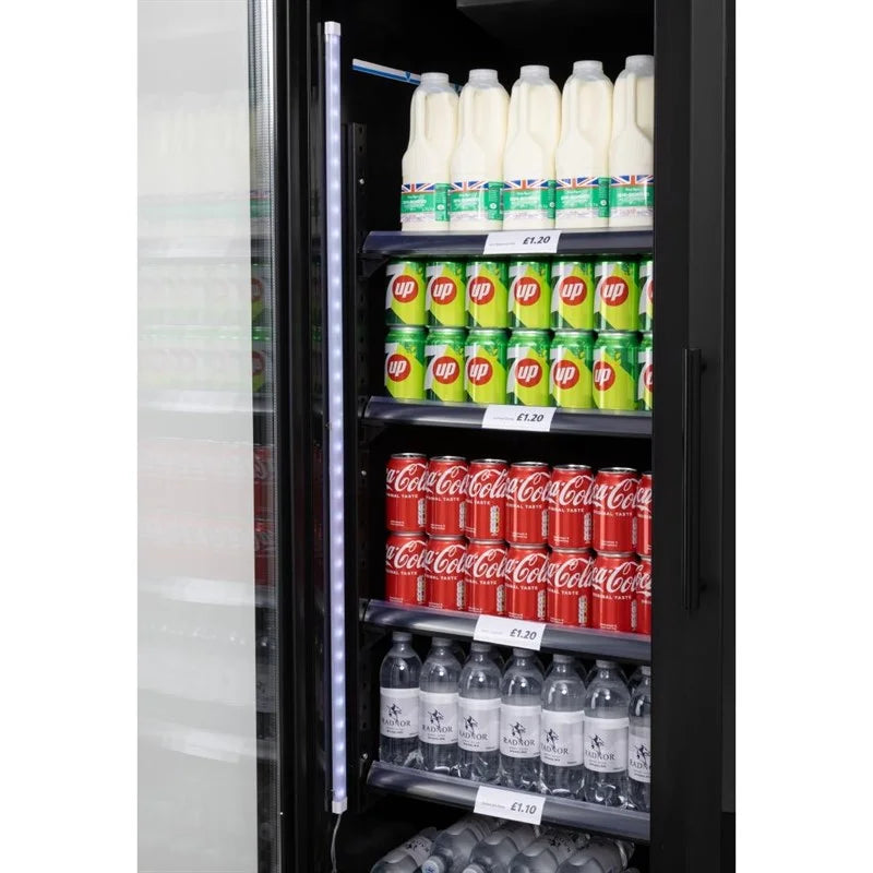 Polar G-Serie Getränkekühlschrank 744 Liter 2-türig, schwarz