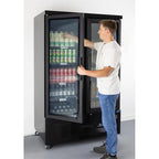 Polar G-Serie Getränkekühlschrank 744 Liter 2-türig, schwarz