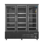 Polar G-Serie Gefrierschrank 1156 Liter mit Glastür, 3-türig, schwarz