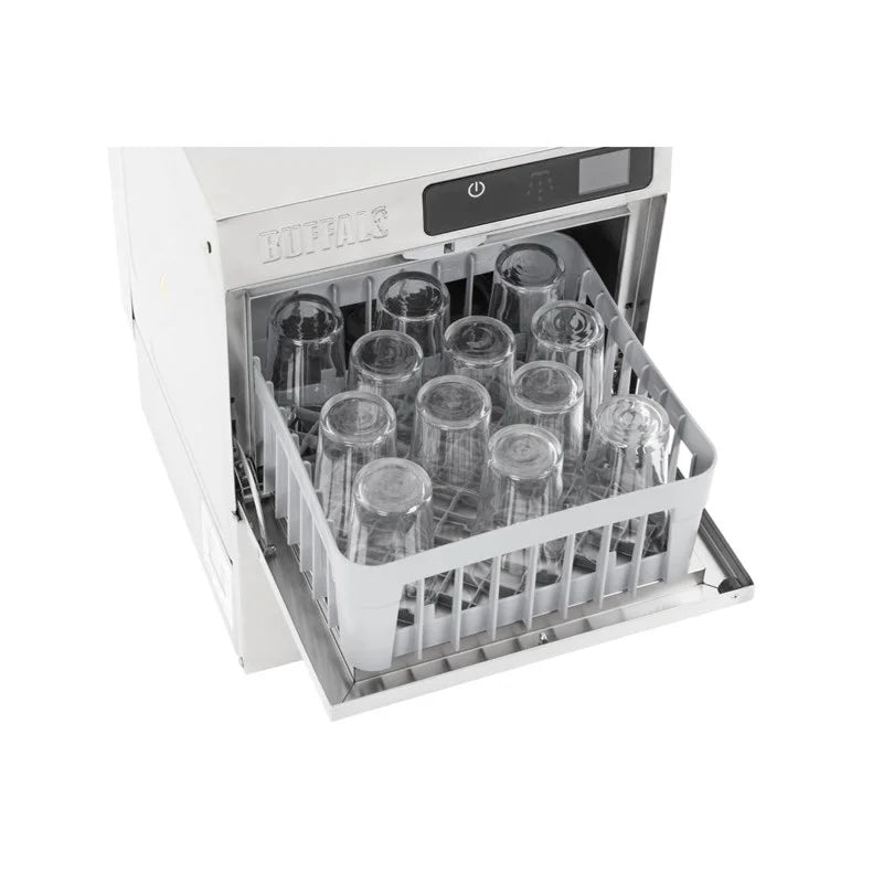 Buffalo Digitaler Gläserspüler für die Arbeitsplatte 350mm Korb 3.3kW