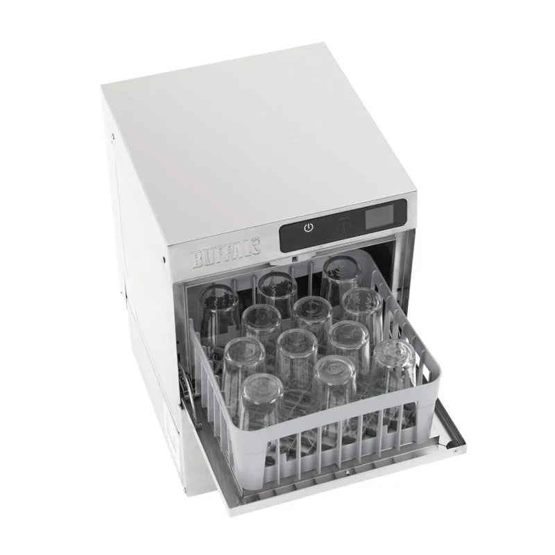 Buffalo Digitaler Gläserspüler für die Arbeitsplatte 350mm Korb 3.3kW