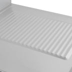 Spülzentrum Basic 12x6 mit 1 Becken links, Aufkantung und Grundboden