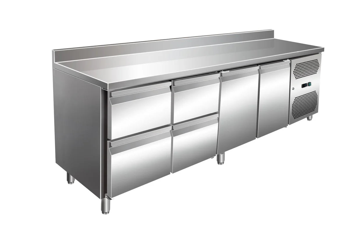 A&S Kühltisch VIP 600 2/4 2230 mm, mit Aufkantung