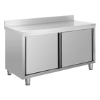 Edelstahl-Arbeitsschrank ECO 18x6 mit Aufkantung